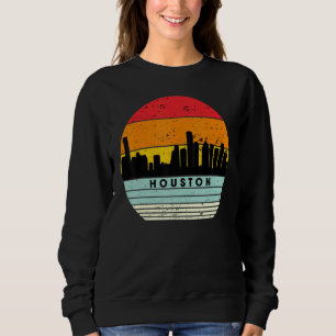 Houston Texas Watercolor Skyline Home State 6 Sweatshirt