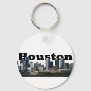 Houston, TX Skyline with Houston in the Sky Key Ring