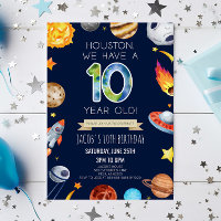Houston We Have A 10 Year Old 10th Birthday Party