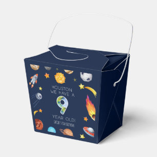 Houston We Have A 9 Year Old 9th Birthday Party Favour Box