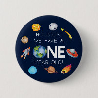 Houston We Have A One Year Old 1st Birthday Party