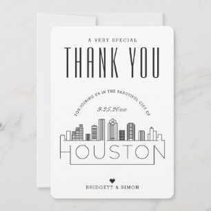 Houston Wedding   Thank You + Photo Card