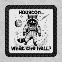 Houston... What the hell? Adorable Racoon Patch