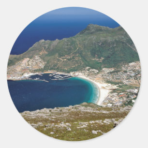 Hout Bay, The Sentinel And Atlantic Ocean Classic Round Sticker