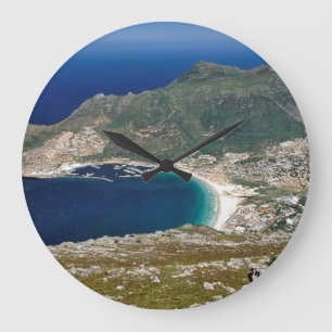 Hout Bay, The Sentinel And Atlantic Ocean Large Clock