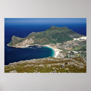 Hout Bay, The Sentinel And Atlantic Ocean Poster