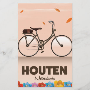 Houten Netherlands travel poster. Stationery