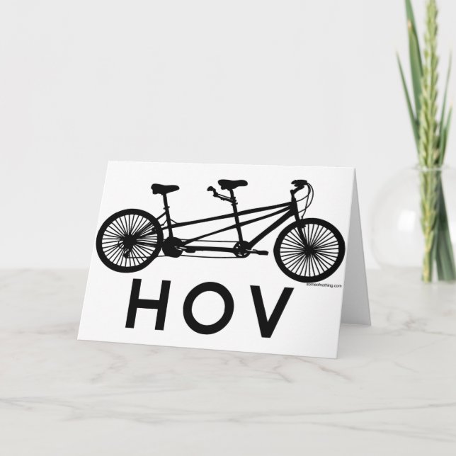 HOV Tandem Bicycle Card (Front)