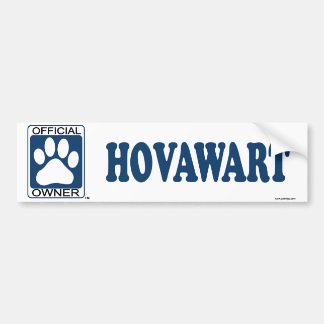 Hovawart Blue Bumper Sticker (Front)