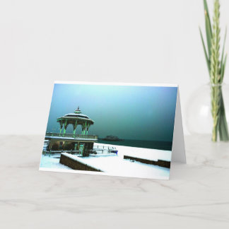 Hove Bandstand in Winter, Brighton Card
