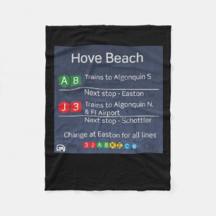 Hove Beach - Liberty City Subway - Gta Iv Sticker Fleece Blanket