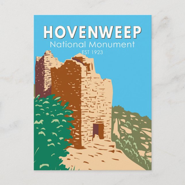 Hovenweep National Monument Vintage Postcard (Front)