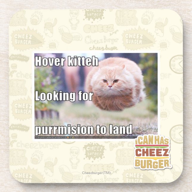 Hover kitteh coaster (Front)