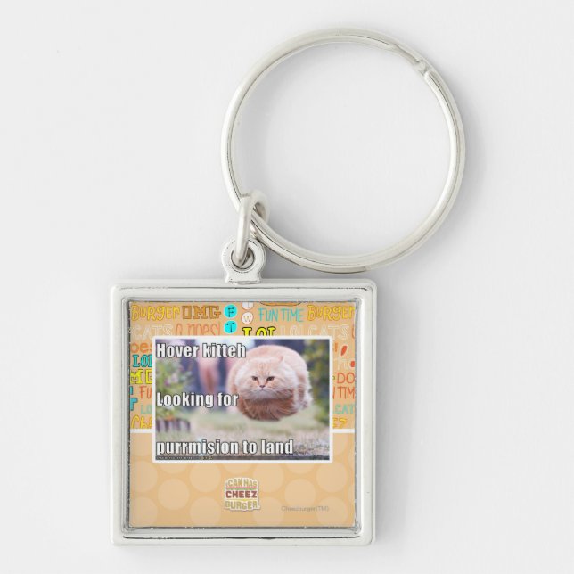 Hover kitteh key ring (Front)