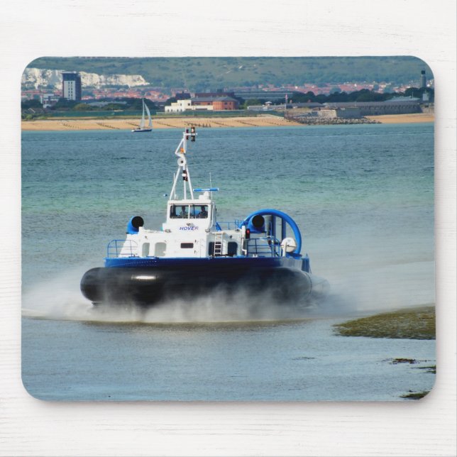 Hovercraft arriving at Ryde Mouse Pad (Front)