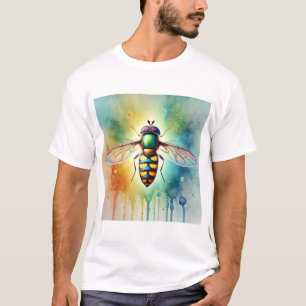 Hoverfly in the Summer Light 110924AREF129 - Water T-Shirt