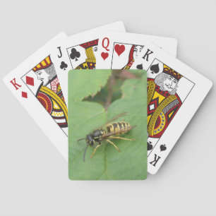 Hoverfly on a Leaf Playing Cards