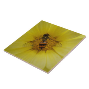 Hoverfly on a Marigold Tile