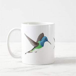Hovering Jacobin Hummingbird - transparent. Coffee Mug