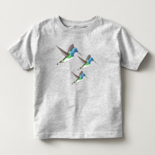 Hovering Jacobin Hummingbird - transparent. Toddler T-Shirt