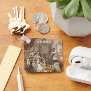 Hovey's Cocoa Glycerine, Circa 1860 Key Ring