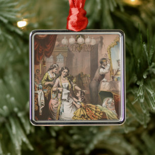 Hovey's Cocoa Glycerine, Circa 1860 Metal Ornament