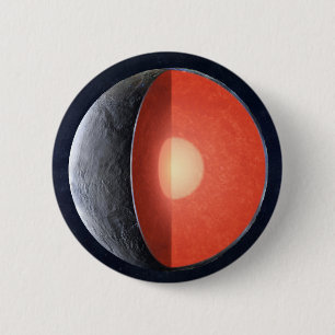 How A Rocky Planet Forms. 6 Cm Round Badge