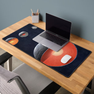How A Rocky Planet Forms. Desk Mat