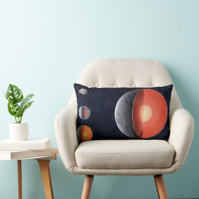 How A Rocky Planet Forms. Lumbar Cushion (Chair)