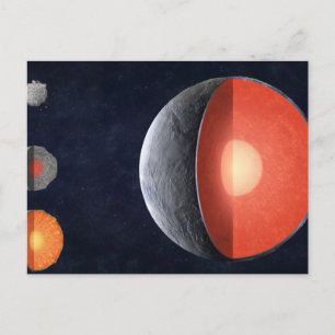 How A Rocky Planet Forms. Postcard