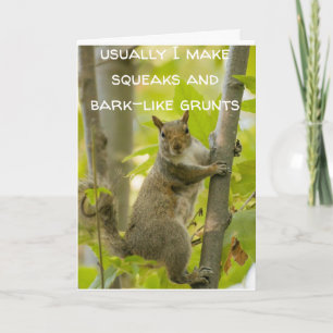 HOW ABOUT A "TALKING SQUIRREL" FOR YOUR BIRTHDAY CARD