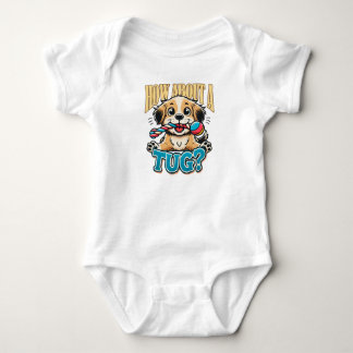 How About A Tug - Spaniel Dog Baby Bodysuit