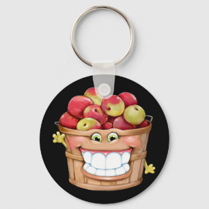 How about them apples?!  Happy Apples! Key Ring