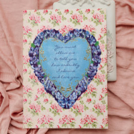 How ardently I admire and love you Valentine Card