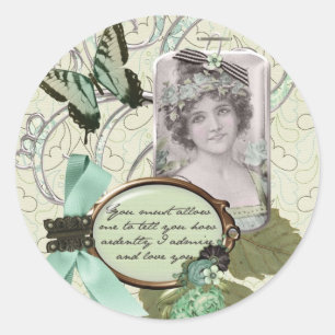How Ardently I Love You! Classic Round Sticker