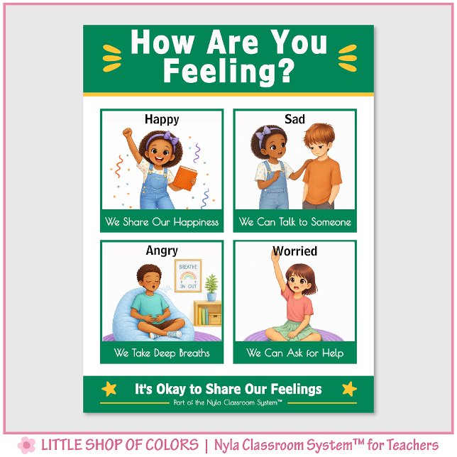 How Are You Feeling Classroom Anchor Chart (Creator Uploaded)