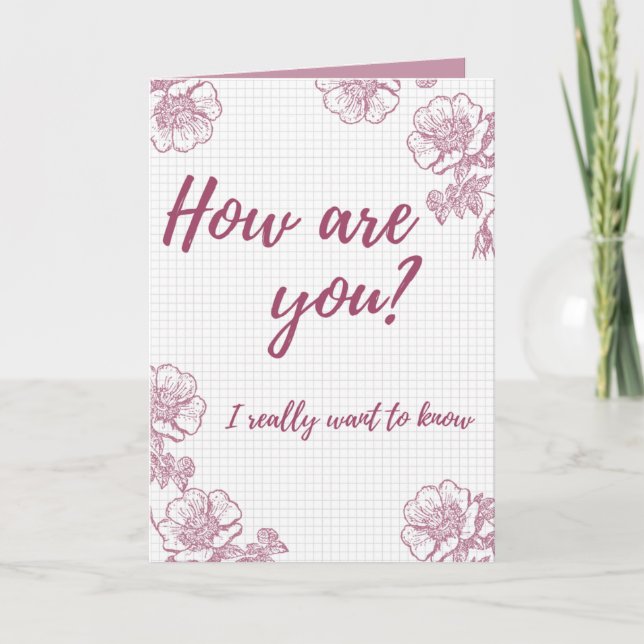 How Are You? Thinking Of You Card (Front)