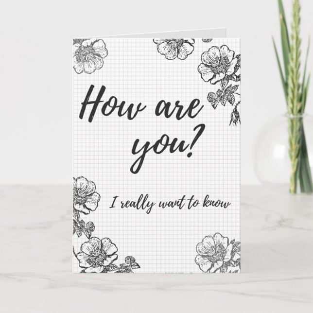 How Are You? Thinking Of You Card (Front)