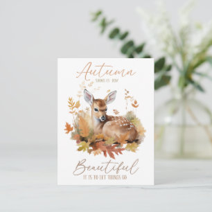 How Beautiful It Is To Let Things Go - Autumn Postcard