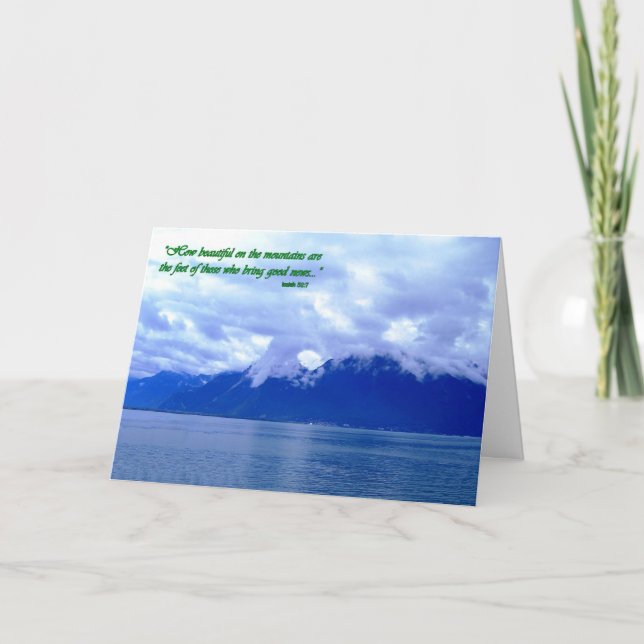 How beautiful on the mountains are the feet of card (Front)