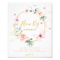How Big Is Her Belly Baby Shower Game