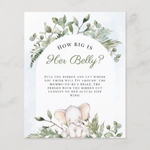 How Big Is Her Belly Boy Blue Baby Shower Games