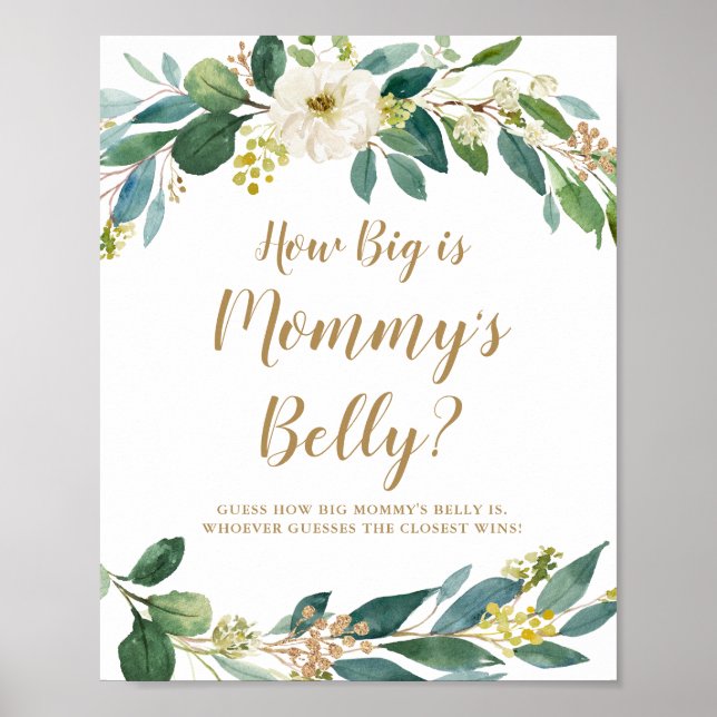 How Big is Mommy's Belly Game Sign (Front)