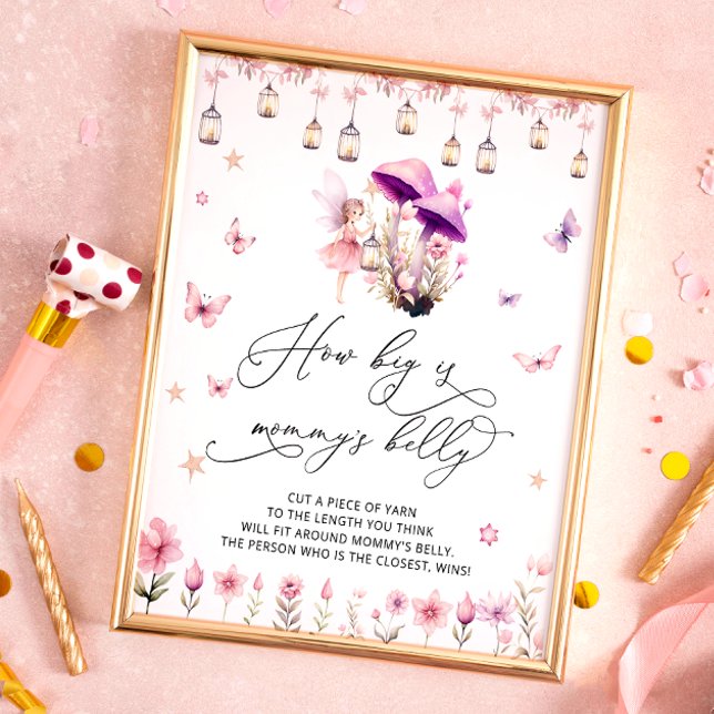 How Big is Mummy's Belly Floral Fairy Garden Poster (Creator Uploaded)