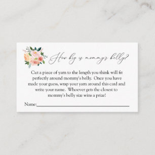 How big is mummy's belly game card