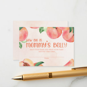 How bis is Mummy's Belly Baby Shower Enclosure Card