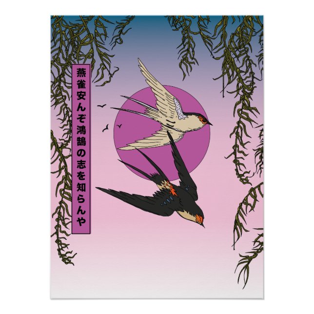 How can a sparrow know the aspirations of a swan poster (Front)