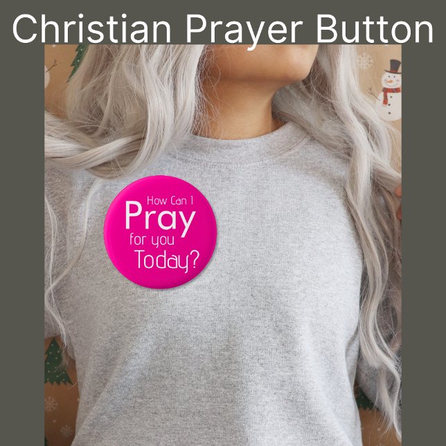 How Can I Pray For YOU? Christian 6 Cm Round Badge (Creator Uploaded)