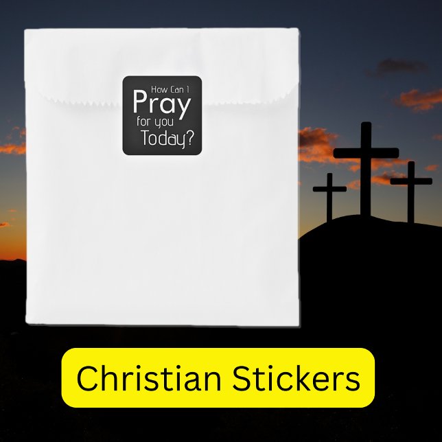 How Can I Pray For YOU? Christian Stickers (Creator Uploaded)