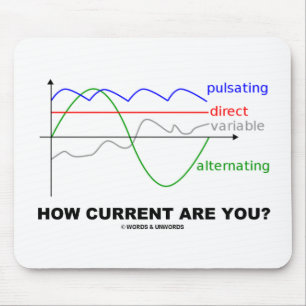 How Current Are You? (Various Currents Physics) Mouse Pad